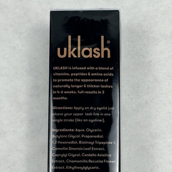 Uklash Eyelash Serum 3ml Longer Fuller Lashes Nourish Condition Stimulate SEALED - Picture 2 of 6